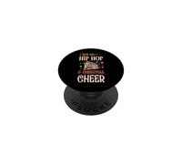 Corro en Hip Hop y Navidad Cheer Matching X-Mas Squad PopSockets PopGrip Adhesivo