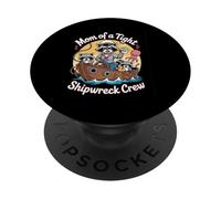 Corro Un Apretado Naufragio Mamá Mapache PopSockets PopGrip Adhesivo