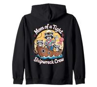 Corro Un Apretado Naufragio Mamá Mapache Sudadera con Capucha