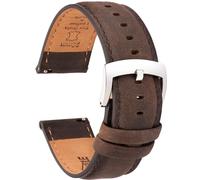 CORROPELLE Correas de reloj de cuero de liberación rápida, correa de reloj de cuero de grano superior vintage elegante de repuesto para hombres y mujeres, reloj y reloj inteligente, ancho a elegir