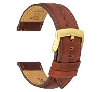 CORROPELLE Correas de reloj de cuero de liberación rápida, correa de reloj de cuero de grano superior vintage elegante de repuesto para hombres y mujeres, reloj y reloj inteligente, ancho a elegir