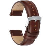 CORROPELLE Correas de reloj de cuero de liberación rápida, elegantes correas de cuero de grano superior de repuesto para hombres y mujeres, reloj y reloj inteligente, ancho a elegir 18 mm, 19 mm, 20