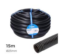 Corrugado exterior 23mm M-32 15m CE - Aislante y protector para invernaderos, drenajes y aplicaciones de construcción.