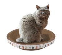 Corrugated Cat Bed - Durablee Scratch Toy | Oval Cardboard Pad for Grinding Claws, Sofa Saver, Floor and Curtain Protection, Mattress Guard, Eco-Friendly Pet Accessory, Comfortable Rest Space