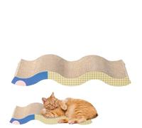 Corrugated Paper Cat Scratcher, Kitten Lounge Grinding Scratcher Board, Sturdy and Wear-Resistant Design, 22.44x9.84x2.95 Inches, Ideal for Small to Medium Pets