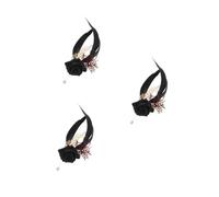 Corsage Decor Halloween Suit Fake Rose Decorative Shirt Bulk Brooches Brooch Pin Silk Black