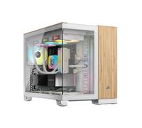 Corsair 2500X Blanco/Nogal Micro-ATX Caja para PC