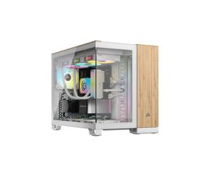 Corsair 2500X Blanco/Nogal Micro-ATX Caja para PC
