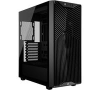 CORSAIR 3200D RS Caja para PC Semitorre - 3 Ventiladores RS120 PWM Incluidos, Brazo Estabilizador Anticaída con GPU, ASUS BTF, MSI Project Zero, Gigabyte Project Stealth - Negro