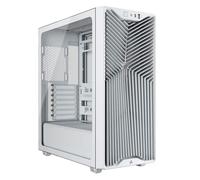 CORSAIR 3200D RS Caja para PC Semitorre - 3 Ventiladores RS120 PWM Incluidos, Brazo Estabilizador Anticaída con GPU, ASUS BTF, MSI Project Zero, Gigabyte Project Stealth - Blanco