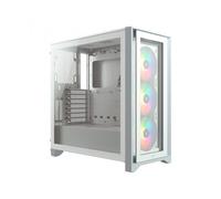 Torre E-ATX Corsair iCUE 4000X RGB Blanco Cristal Templado