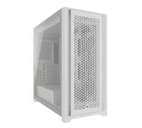 CORSAIR 5000D Core Airflow Caja para PC ATX Torre Media - Sin Ventiladores Incluidos - Panel Lateral de Cristal Templado - Diseño de Gran Flujo de Aire - para Radiadores de 360 mm - Blanco