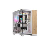 Corsair 6500X Semitorre ATX Doble Cristal Templado USB-C Blanco Bambú