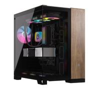 Corsair 6500X Cristal Templado USB 3.2 Negro/Madera