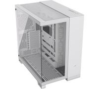 CORSAIR 6500X Media-Torre ATX Caja de PC de Doble Cámara - Cristal templado panorámico - Conexión inversa Compatible con placa base - Sin ventiladores incluidos - Blanco