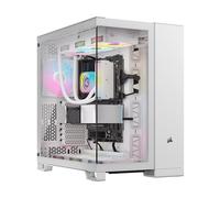 Corsair 6500X RGB Semitorre ATX Doble Cristal Templado USB-C Blanca