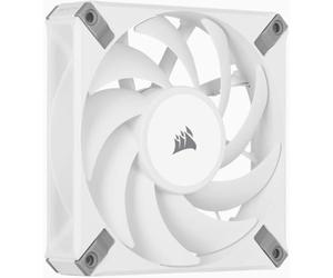 Corsair AF120 Elite 120 mm PWM Ventilador con Rodamiento Dinámico Líquido y Tecnología AirGuide (Bajo Nivel de Ruido, Compatibilidad con el Modo Zero RPM) Paquete Simple - Blanco