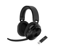 Corsair Audífonos inalámbricos HS55 para juegos, baja latencia, 2.4 GHz inalámbricos o Bluetooth, sonido envolvente Dolby Audio 7.1, ligero, micrófono omnidireccional, controles de audio en la oreja