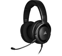Corsair Auriculares Stereo Para Juegos (Membrana Neodimio de 50 mm, Micrófono Unidireccional Extraíble, Estructura Ligera, Compatible con Pc, Xbox, Ps4, Nintendo Switch y Móviles), Negro, Talla única