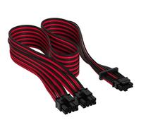 Corsair Cable Premium con Fundas PCIe Gen 5 12VHPWR 600 W y 12+4 Patillas con Funda Rojo/Negro