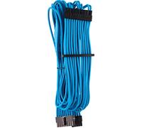 Corsair - Cable Protegido de Forma Individual con Revestimiento ATX de 24 Clavijas Type 4 Gen 4 Corsair Premium, Azul