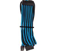 Corsair - Cable protegido de forma Individual con revestimiento ATX de 24 Clavijas Type 4 Gen 4 Premium, Azul/Negro