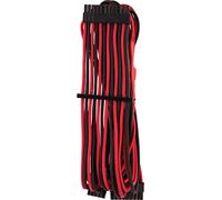 Corsair - Cable protegido de forma Individual con revestimiento ATX de 24 Clavijas Type 4 Gen 4 Premium, Rojo/Negro