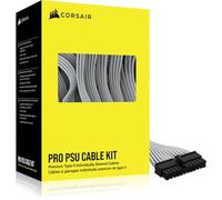 Corsair Cables de fuente de alimentación tipo 5 con funda individual, kit profesional, color blanco