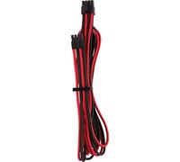 Corsair - Cables protegidos de forma Individual con revestimiento EPS12V/ATX12 V Type 4 Gen 4 Premium, Rojo/Negro