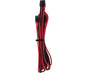 Corsair - Cables protegidos de Forma Individual con Revestimiento EPS12V/ATX12 V Type 4 Gen 4 Corsair Premium, Rojo/Negro