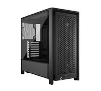 CORSAIR Carcasa de PC modular de torre media de alto flujo de aire 4000D RS Frame - 3 ventiladores CORSAIR RS - Sistema de montaje de ventilador InfiniRail - Se adapta a múltiples radiadores de 360 mm