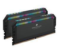 Corsair Dominator Platinum RGB DDR5 32 GB (2 x 16 GB) 6200MHz C36 Memoria per Desktop (Regulación de Voltaje integrada, Refrigeración DHX patentada, 12 Leds CAPELLIX RGB) Negro