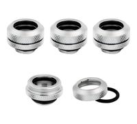 Corsair Conector 14 mm Hydro X Series XF Rígido Pack 4 Unidades Cromo