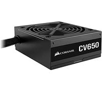 Corsair CV650 80 PLUS Bronze No Modular ATX 650 Vatios Alimentación Corriente Estable Plena, Ventilador de Refrigeración Silencioso de 120 mm, Carcasa Compacta, Carcasa y Cables Negros EU Negro
