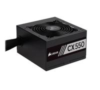 Corsair CX550 80 Plus Bronze - Fuente de alimentación no Modular ATX de bajo Ruido de 550 W, Color Negro