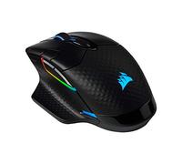 Corsair Dark Core CH-9315411-NA Ratón óptico inalámbrico para Juegos FPS/MOBA con tecnología Slipstream, LED RGB retroiluminado, 18.000 dpi, Óptico, Negro
