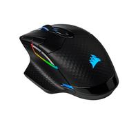 Corsair Dark Core RGB PRO, Ratón para Juegos Inalámbrico/Cable, Sensor Óptico de 18.000 PPP, Tiempo de Respuesta Rápido, Ocho Botones Programables, Retroiluminación Dinámica Multicolor, Negro