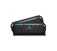Corsair DOMINATOR PLATINUM RGB DDR5 32 GB (2 x 16 GB) 6000MHz C36 Memoria per Desktop (Regulación de voltaje integrada, Refrigeración DHX patentada, 12 LEDs CAPELLIX RGB, Optimizadas para Intel) Negro