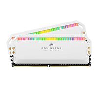 Corsair Dominator Platinum RGB 16 GB DDR4 3200MHz C16, LED RGB Memoria de Sobremesa, Rendimiento de Alta, Respuesta Ajustados, 12 Direccionables CAPELLIX Leds RGB, 2 x 8 GB, Blanco