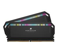 Corsair Dominator Platinum RGB DDR5 32GB (2x16GB) 6400MHz C32 Optimizada para Intel Memoria (Regulación de Tensión, Refrigeración CORSAIR DHX Patentada, 12 Leds CAPELLIX RGB Ultrabrillantes) Negro