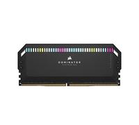 Corsair DOMINATOR PLATINUM RGB DDR5 32 GB (2 x 16 GB) 5200MHz C40 Memoria per Desktop (Regulación de voltaje integrada, Refrigeración DHX patentada, 12 LEDs CAPELLIX RGB, Optimizadas para Intel) Negro
