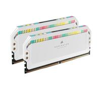 Corsair Dominator Platinum RGB DDR5 32 GB (2 x 16 GB) 5600MHz C36 Memoria per Desktop (Regulación de Voltaje integrada, Refrigeración DHX patentada, 12 Leds CAPELLIX RGB) Blanco