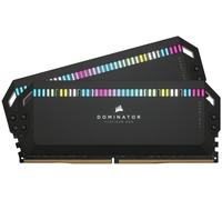 Corsair DOMINATOR PLATINUM RGB DDR5 32 GB (2 x 16 GB) 6000MHz C36 Memoria per Desktop (Regulación de voltaje integrada, Refrigeración DHX patentada, 12 LEDs CAPELLIX RGB, Optimizadas para Intel) Negro
