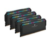 Corsair Dominator Platinum RGB DDR5 64GB (4x16GB) 6200MHz C32 Intel Memoria (Regulación de Voltaje Integrada, Refrigeración DHX Patentada, 12 Leds CAPELLIX RGB) Negro