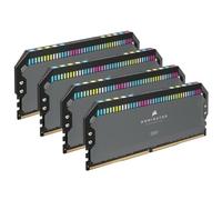 CORSAIR Dominator Platinum RGB DDR5 RAM 64GB (4x16GB) hasta 5600MHz CL36 AMD Expo Intel XMP 3.0 Memoria de Ordenador de Sobremesa - Gris (CMT64GX5M4B5600Z36)
