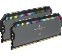 CORSAIR DOMINATOR PLATINUM RGB DDR5 32GB (2x16GB) DDR5 6000MHz CL30 AMD EXPO Intel XMP iCUE Memoria de Ordenador Compatible - Gris (CMT32GX5M2B6000Z30K)