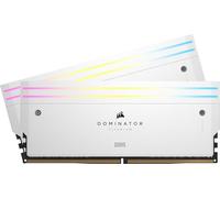CORSAIR Dominator Titanium RGB DDR5 RAM 64GB (2x32GB) 6000MHz CL30-36-36-76 1.40V AMD Expo Intel XMP 3.0 Memoria de Ordenador de Sobremesa - Blanco (CMP64GX5M2B6000Z30W)