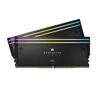 CORSAIR Dominator Titanium RGB DDR5 RAM 64GB (2x32GB) DDR5 hasta 6400MHz CL32 Intel XMP 3.0 Memoria de Ordenador de Sobremesa - Negro (CMP64GX5M2B6400C32)