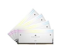 CORSAIR Dominator Titanium RGB DDR5 RAM 64GB (4x16GB) DDR5 hasta 6000MHz CL36 Intel XMP 3.0 Memoria de Ordenador de Sobremesa - Blanco (CMP64GX5M4B6000C36W)