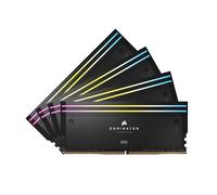 CORSAIR Dominator Titanium RGB DDR5 RAM 64GB (4x16GB) DDR5 hasta 6400MHz CL32 Intel XMP 3.0 Memoria de Ordenador de Sobremesa - Negro (CMP64GX5M4B6400C32)